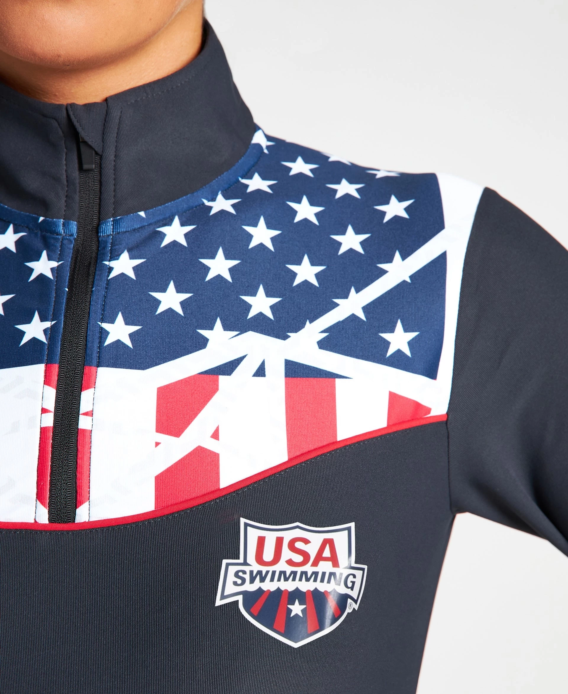 Arena USA Swimming Team Kit Women's Half Zip Shirt – Official Line 9 Arena USA Swimming Team Kit Women's Half Zip Shirt – Official Line - Image 7
