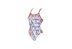 Arena Linear Triangle Challenge Back Swimsuit Multi-color