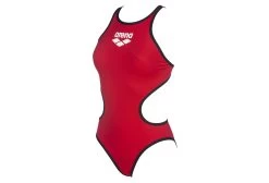 Swimsuit One Piece Woman Arena One Biglogo Red