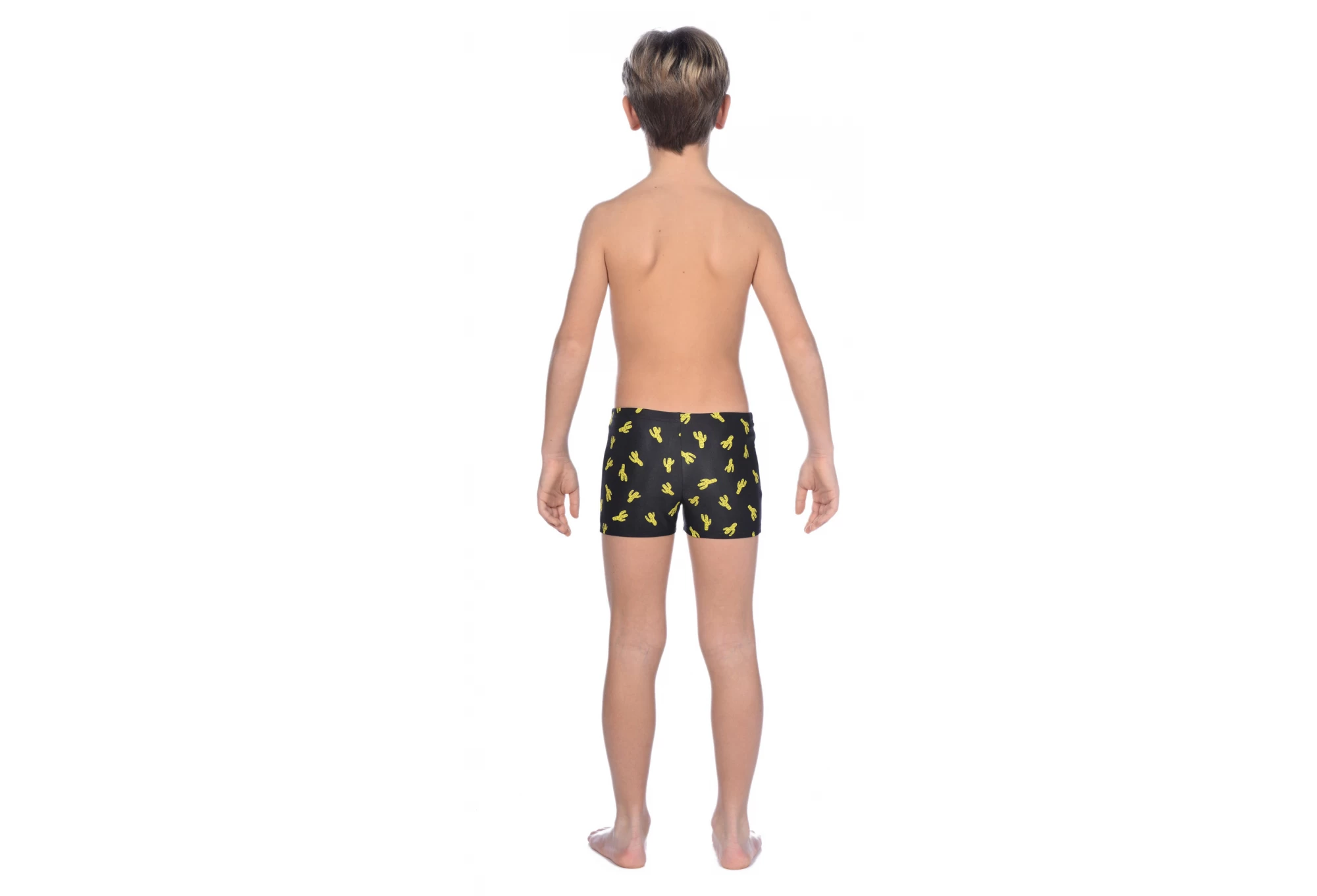 Arena Boy's Short Cactus Black Yellow 4 Arena Boy's Short Cactus Black Yellow - Image 2