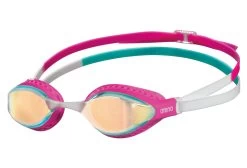 Swimming Goggles Arena AIR-SPEED MIRROR YELLOW COPPER PINK MULTI
