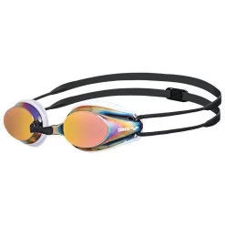Arena Tracks Mirror Swimming Goggles - Red Revo - White/Black