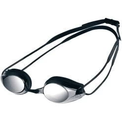 Arena Tracks Mirror Swimming Goggles - Smoke Silver - Black