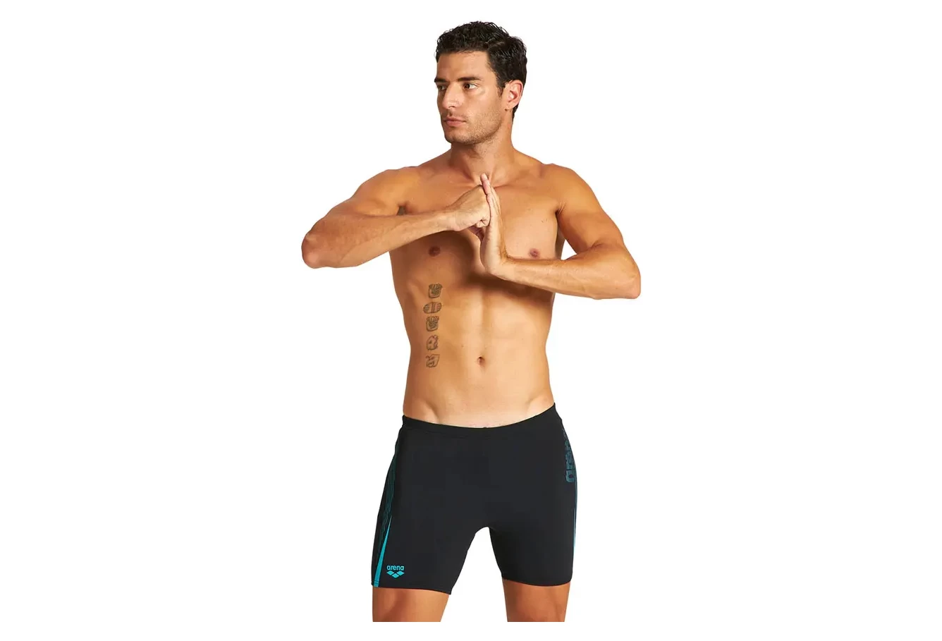 Arena Mid Jammer Light Touch Swimsuit Black 4 Arena Mid Jammer Light Touch Swimsuit Black - Image 2