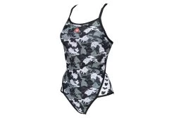 Women's Arena Crazy Camo Cats Superfly Back One-Piece Swimsuit