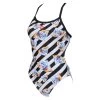 Women's Arena Crazy Diamonds Challenge Back One-Piece Swimsuit White Black -Arena Shop 210331760f69cac00cb68.97773365