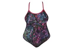 Arena Mountains Texture Light Drop Back One-Piece Swimsuit Pink Multi-Coloured -Arena Shop 210333560f7cb1fc420c8.25119713