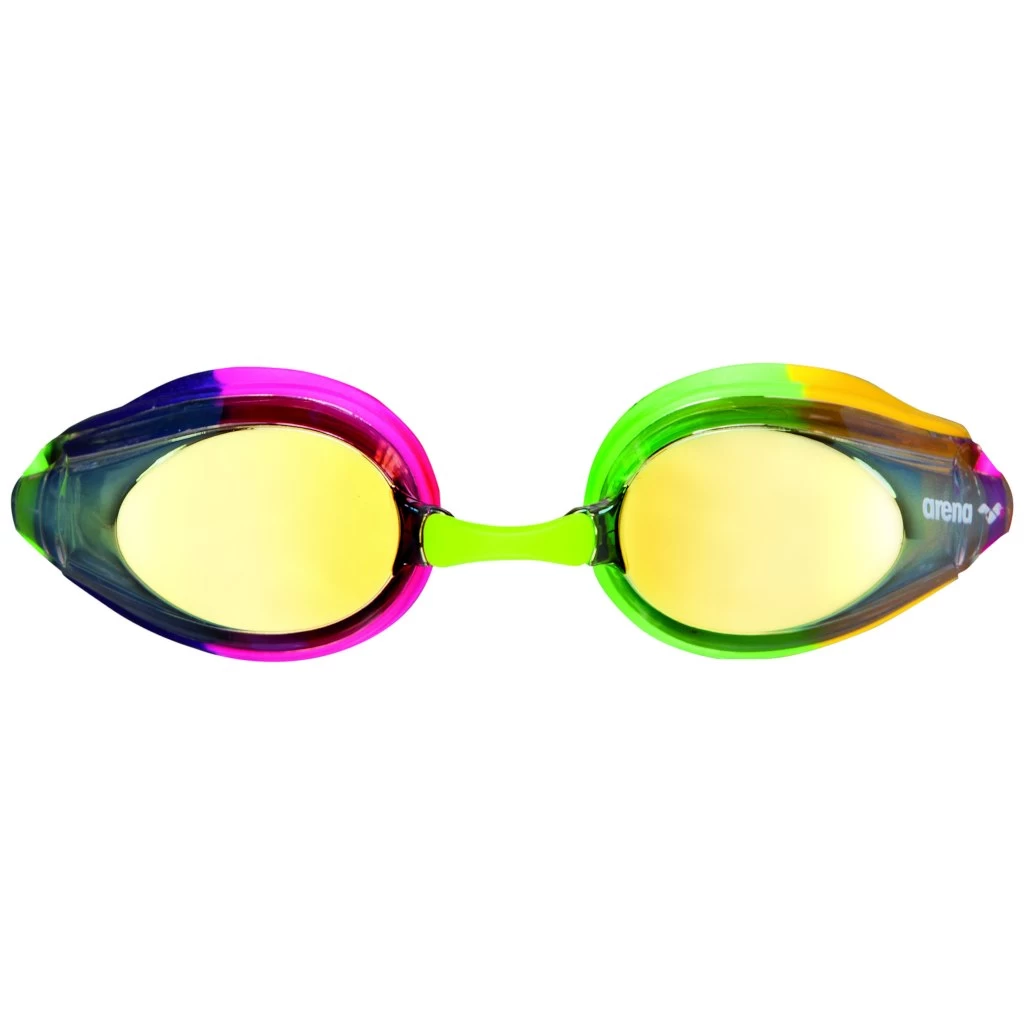 Arena Tracks Mirror Swimming Goggles Kids - Violet - Fuchsia/Green 4 Arena Tracks Mirror Swimming Goggles Kids - Violet - Fuchsia/Green - Image 2