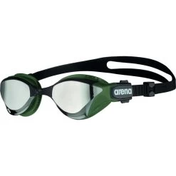 Arena Cobra Tri Swipe Mirror Swimming Goggle - Silver - Army