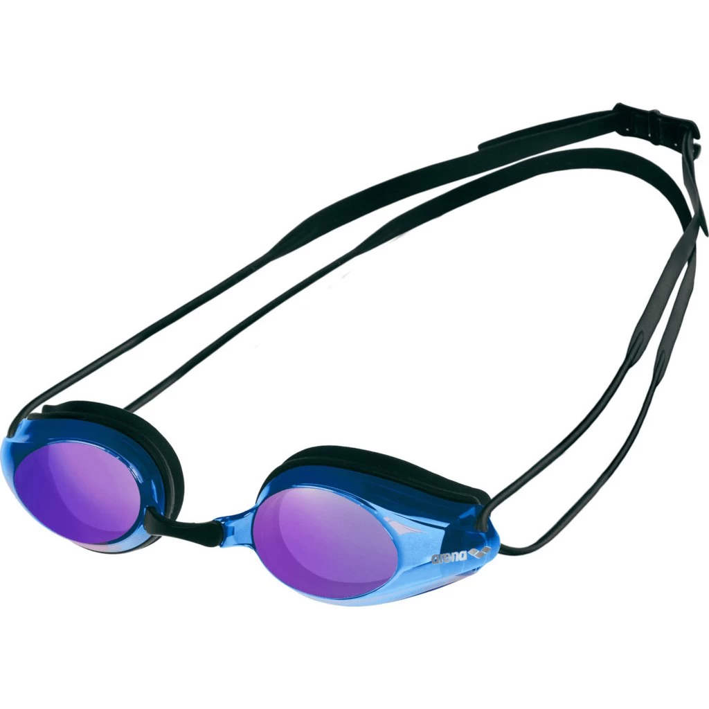Arena Tracks Mirror Swimming Goggles - Blue Multi - Black 3 Arena Tracks Mirror Swimming Goggles - Blue Multi - Black