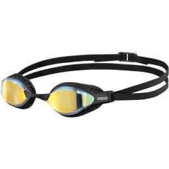 Arena Airspeed Mirror Swimming Goggles - Yellow Copper - Black