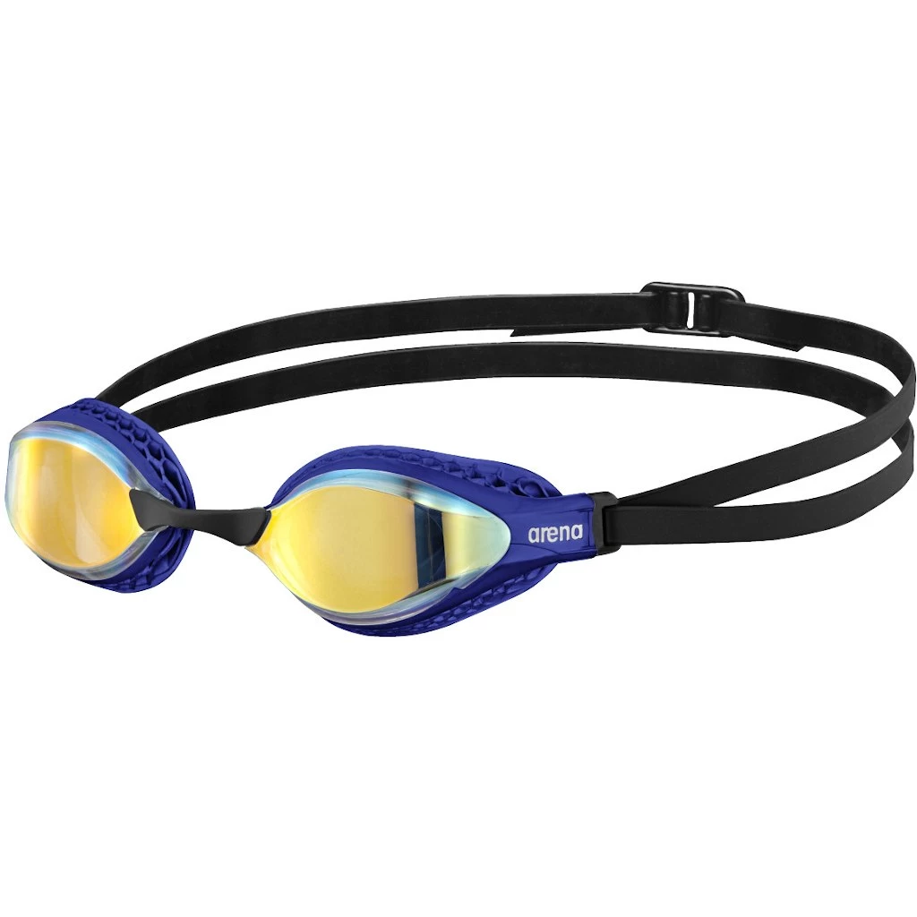 Arena Airspeed Mirror Swimming Goggles - Yellow Copper - Blue 3 Arena Airspeed Mirror Swimming Goggles - Yellow Copper - Blue