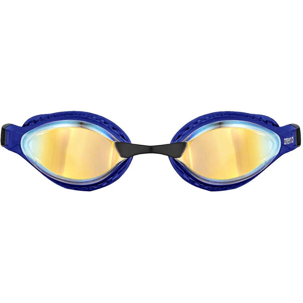 Arena Airspeed Mirror Swimming Goggles - Yellow Copper - Blue 4 Arena Airspeed Mirror Swimming Goggles - Yellow Copper - Blue - Image 2
