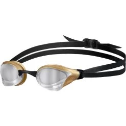 Arena Cobra Core Swipe Mirror Swimming Goggle - Silver - Gold