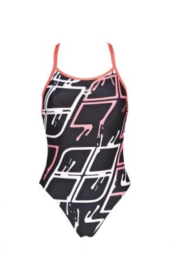 Arena Blare Lightech Women's Swimsuit Black Pink