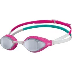 Arena Airspeed Mirror Swimming Goggles - Silver - Pink/Multi