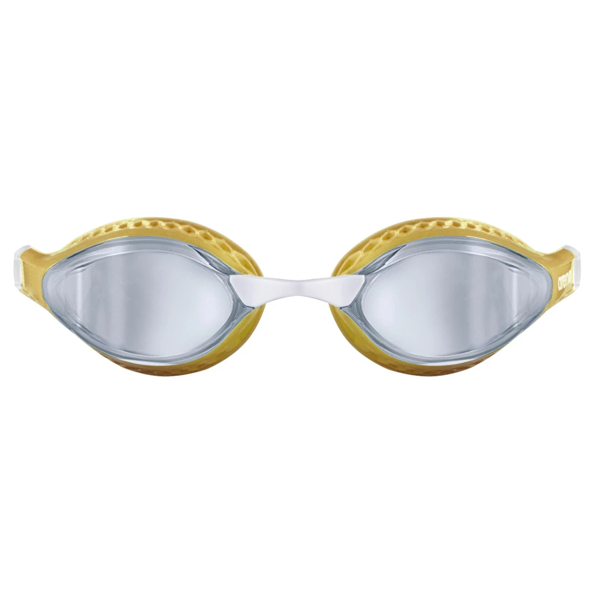 Arena Airspeed Mirror Swimming Goggles - Silver - Gold 4 Arena Airspeed Mirror Swimming Goggles - Silver - Gold - Image 2