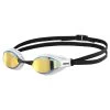 Arena Airspeed Mirror Swimming Goggles - Yellow Copper - White