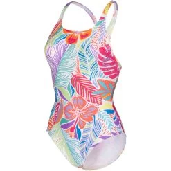 Arena Allover Swim Pro Back Swimsuit Women - White Multi