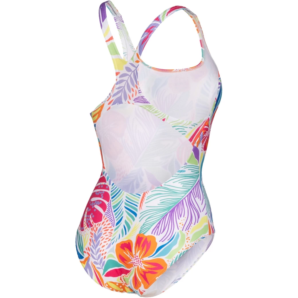 Arena Allover Swim Pro Back Swimsuit Women - White Multi 4 Arena Allover Swim Pro Back Swimsuit Women - White Multi - Image 2