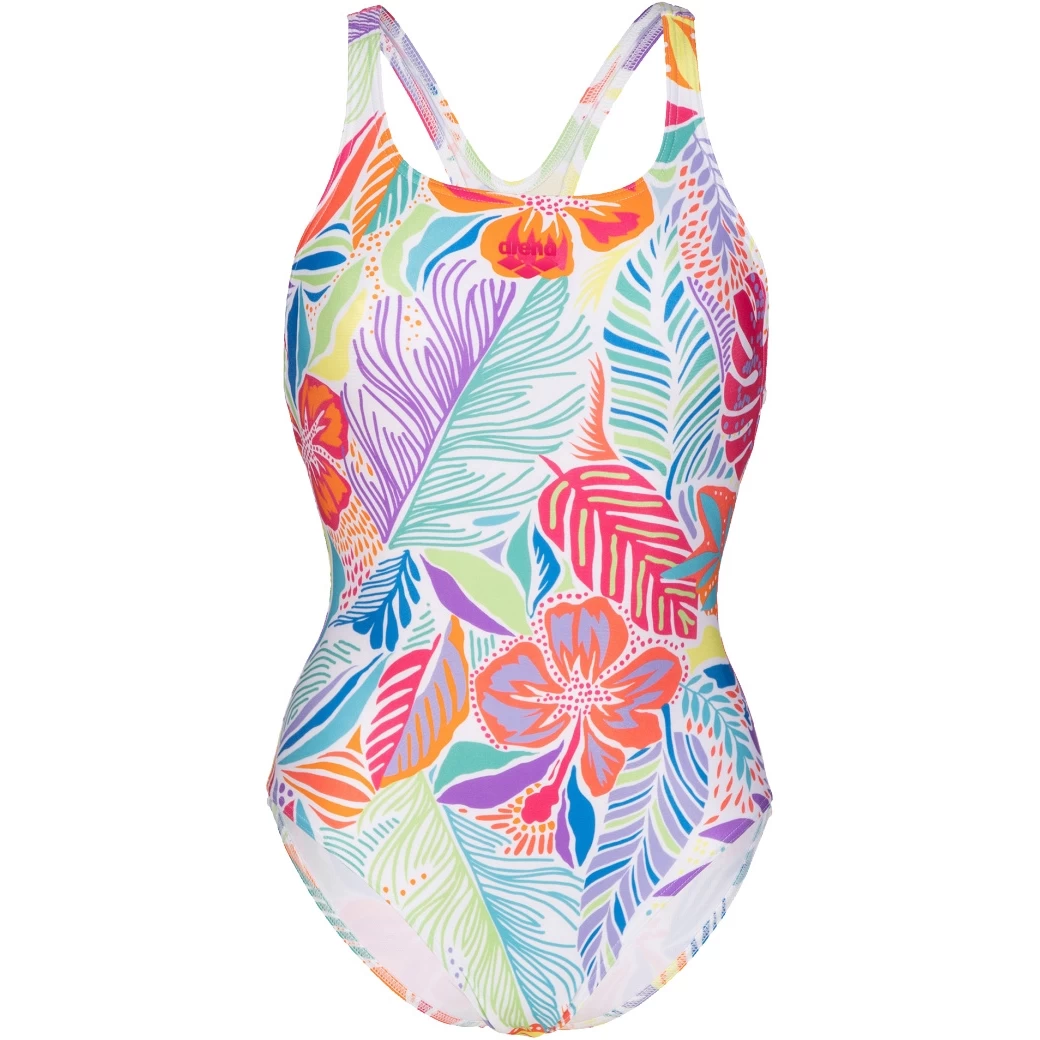 Arena Allover Swim Pro Back Swimsuit Women - White Multi 5 Arena Allover Swim Pro Back Swimsuit Women - White Multi - Image 3
