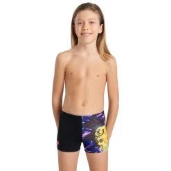 Arena Crazy Placement Swim Shorts Boys - Black-Multi -Arena Shop arena boys crazy arena swim short placement model black multi 1 1260832