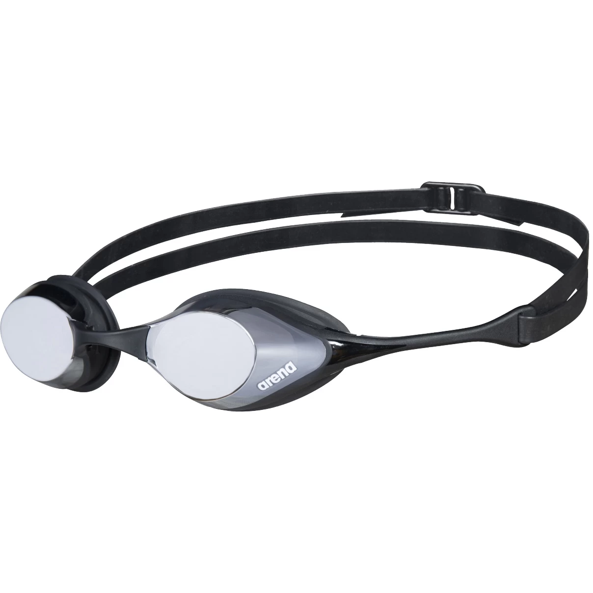 Arena Cobra Swipe Mirror Swimming Goggles - Silver - Black 3 Arena Cobra Swipe Mirror Swimming Goggles - Silver - Black
