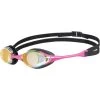 Arena Cobra Swipe Mirror Swimming Goggles - Yellow Copper - Pink -Arena Shop arena cobra swipe mirror swimming goggles yellow copper pink 1 975419