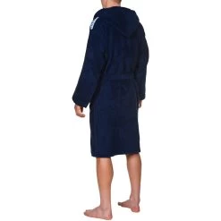 Arena Core Soft Bathrobe - Navy White -Arena Shop arena core soft robe navy white 6 975469