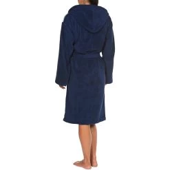 Arena Core Soft Bathrobe - Navy White -Arena Shop arena core soft robe navy white 8 975471