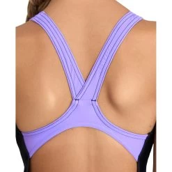 Arena Feel Parrot V Back Swimsuit Girls - Black/Dark Lavanda -Arena Shop arena feel girls parrot v back swimsuit black dark lavanda 9 1363758