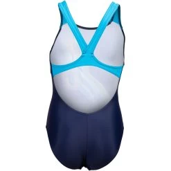 Arena Feel Parrot V Back Swimsuit Girls - Navy/Turquoise -Arena Shop arena feel girls parrot v back swimsuit navy turquoise 4 1363737