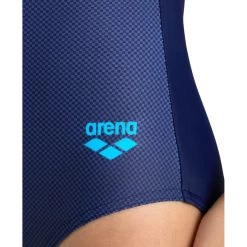 Arena Feel Parrot V Back Swimsuit Girls - Navy/Turquoise -Arena Shop arena feel girls parrot v back swimsuit navy turquoise 8 1363741