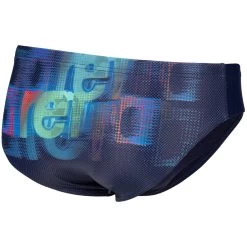 Arena Feel Overlap Swim Briefs Men - Navy/Fluo Red Multi -Arena Shop arena feel mens overlap swim briefs navy fluo red multi 2 1364014