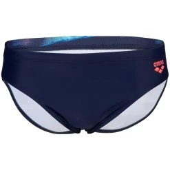 Arena Feel Overlap Swim Briefs Men - Navy/Fluo Red Multi -Arena Shop arena feel mens overlap swim briefs navy fluo red multi 3 1364015