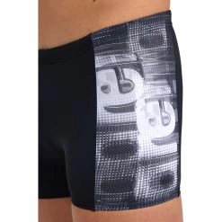 Arena Feel Overlap Swim Shorts Men - Black/White Multi -Arena Shop arena feel mens overlap swim shorts black white multi 9 1364069