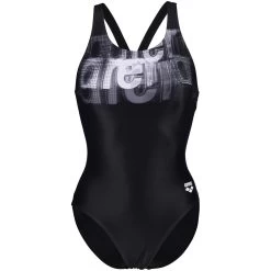 Arena Feel Overlap V Back Bra Swimsuit Women - Black/Black -Arena Shop arena feel womens overlap v back bra swimsuit black black 3 1387428