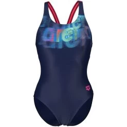 Arena Feel Overlap V Back Bra Swimsuit Women - Navy/Fluo Red 8 Arena Feel Overlap V Back Bra Swimsuit Women - Navy/Fluo Red -Arena Shop arena feel womens overlap v back bra swimsuit navy fluo red 3 1387424