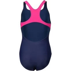 Arena Feel Graphic Swim Pro Back Swimsuit Girls - Navy/Freak Rose -Arena Shop arena girls swimsuit swim pro back graphic l navy freak rose 2 1512874