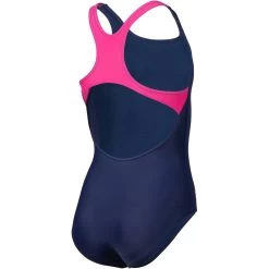 Arena Feel Graphic Swim Pro Back Swimsuit Girls - Navy/Freak Rose -Arena Shop arena girls swimsuit swim pro back graphic l navy freak rose 4 1512876