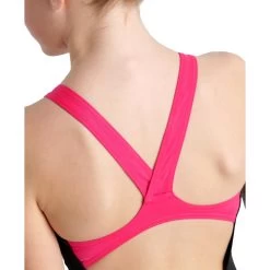 Arena Placement V Back Swimsuit Girls - Black-Freak Rose 19 Arena Placement V Back Swimsuit Girls - Black-Freak Rose -Arena Shop arena girls swimsuit v back placement model black freak rose 5 1260986