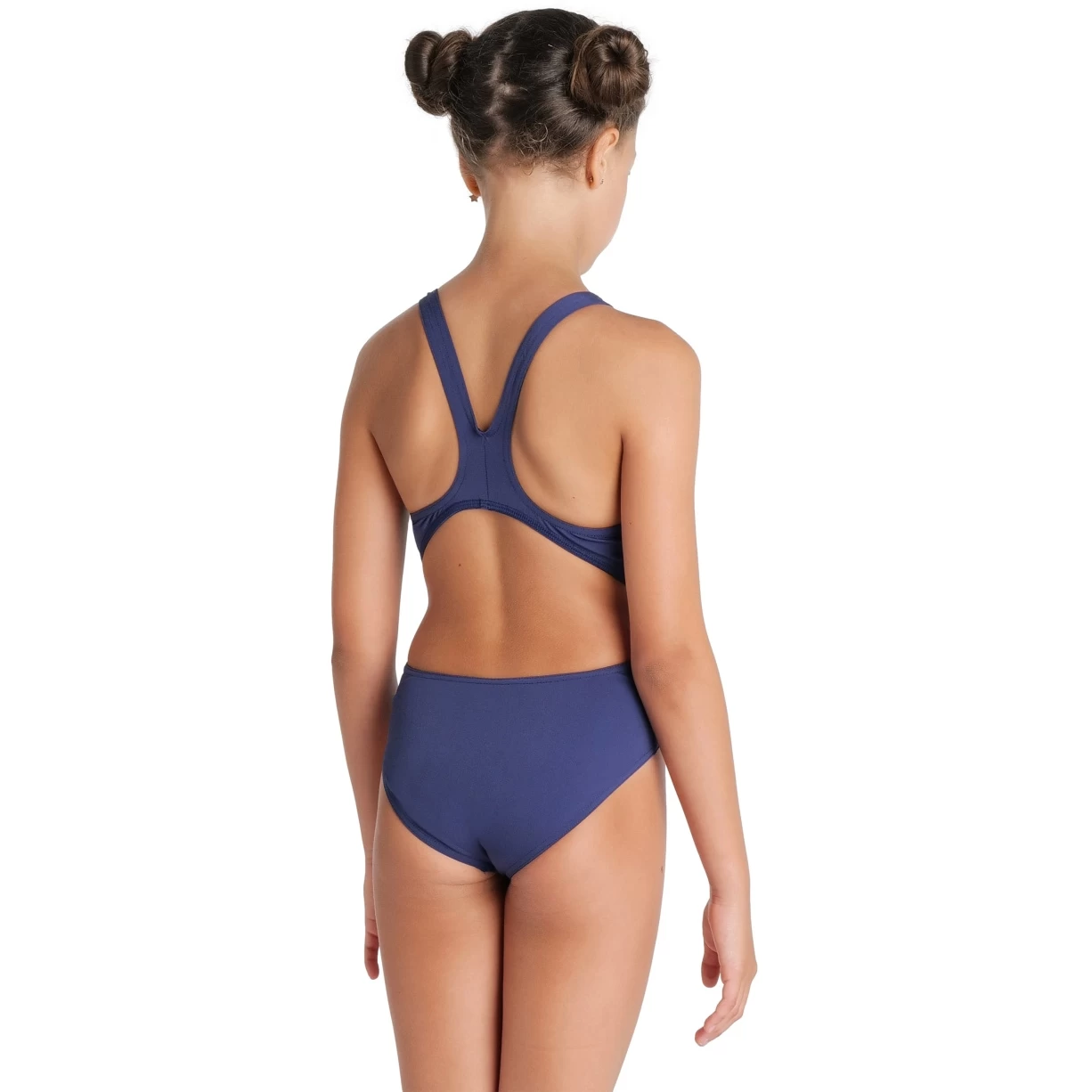 Arena Team Solid Swim Tech Swimsuit Girls - Navy-White 8 Arena Team Solid Swim Tech Swimsuit Girls - Navy-White - Image 6