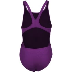 Arena Team Solid Swim Tech Swimsuit Girls - Plum-White -Arena Shop arena girls team swimsuit swim tech solid plum white 4 1250711