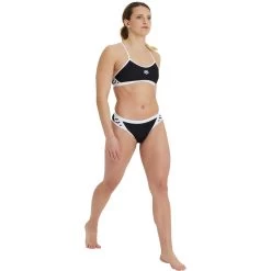 Arena Icons Cross Back Solid Bikini Women - Black-White -Arena Shop arena icons cross back solid women bikini black white 7 1121579
