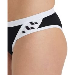 Arena Icons Cross Back Solid Bikini Women - Black-White -Arena Shop arena icons cross back solid women bikini black white 8 1121580