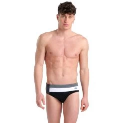 Arena Icons Panel Swim Briefs Men - Black-Asphalt-Ardesia -Arena Shop arena icons panel swim briefs model black asphalt ardesia 1 1261303