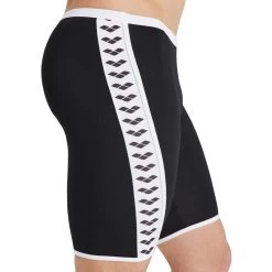 Arena Icons Solid Jammer Men - Black-White -Arena Shop arena icons solid swim jammer black white 9 1251031