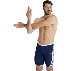 Arena Icons Solid Jammer Men - Navy-White -Arena Shop arena icons solid swim jammer navy white 5 1121744