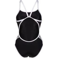 Arena Icons Super Fly Back Solid Swimsuit Women - Black-White -Arena Shop arena icons super fly back solid women swimsuit black white 4 1252131