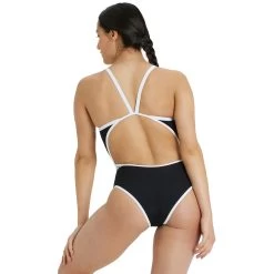 Arena Icons Super Fly Back Solid Swimsuit Women - Black-White -Arena Shop arena icons super fly back solid women swimsuit black white 6 1252133
